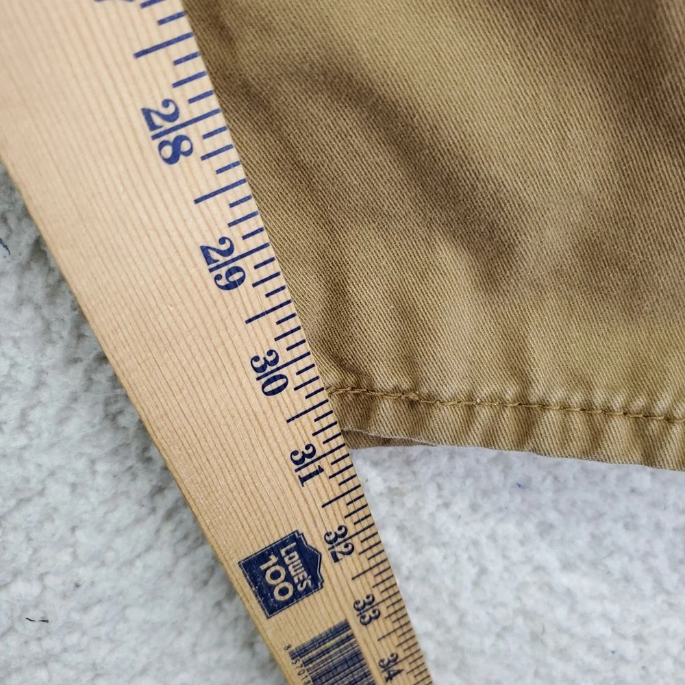 Levis 514 Straight Fit Khaki Tan Cotton Twill Pants Mens 32x32 00514-0531